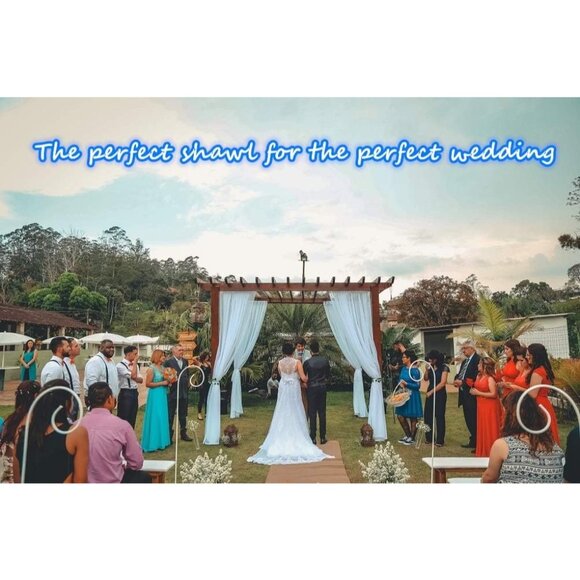 🆕 Women Blue Scarf Pashmina Shawl Evening Dress Wedding Winter Warm Large Wrap - Picture 7 of 7